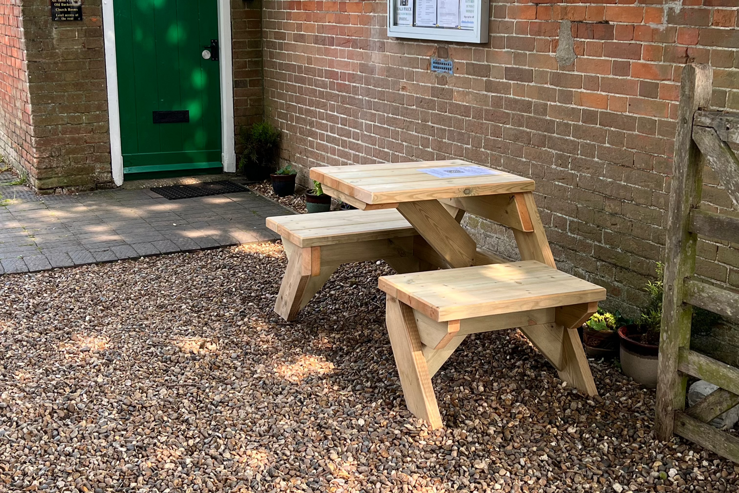 2 Seat Open Sided Picnic Bench