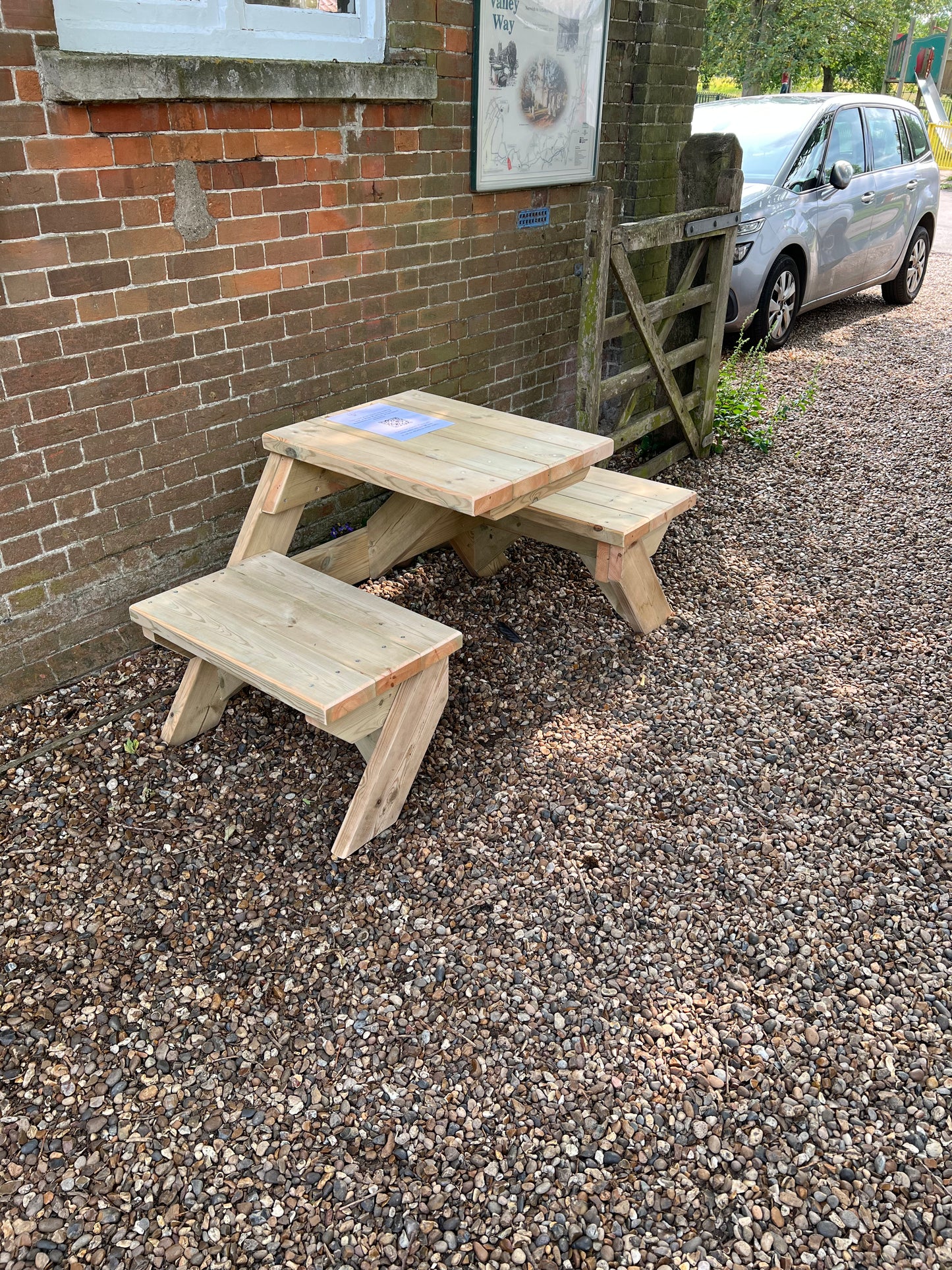 2 Seat Open Sided Picnic Bench