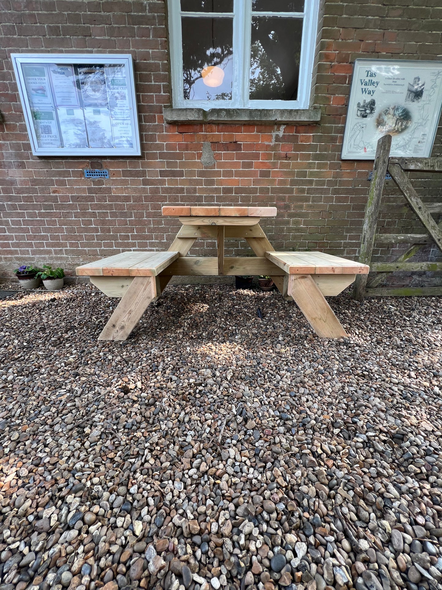 2 Seat Open Sided Picnic Bench