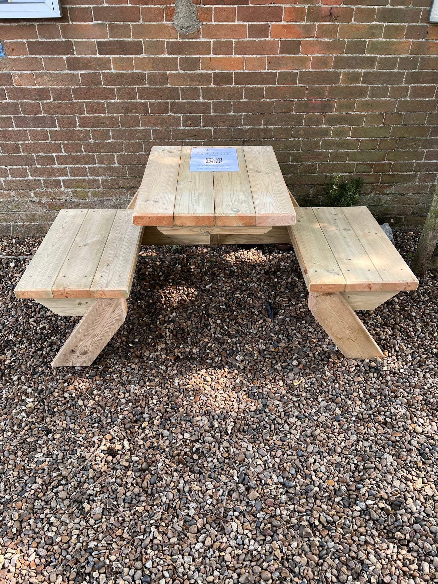 2 Seat Open Sided Picnic Bench
